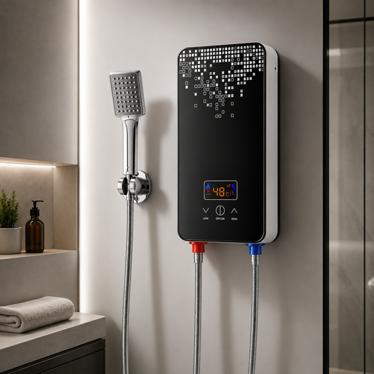 Chauffe-Eau Électrique Instantané 6500W 220V avec Douchette et Écran LED