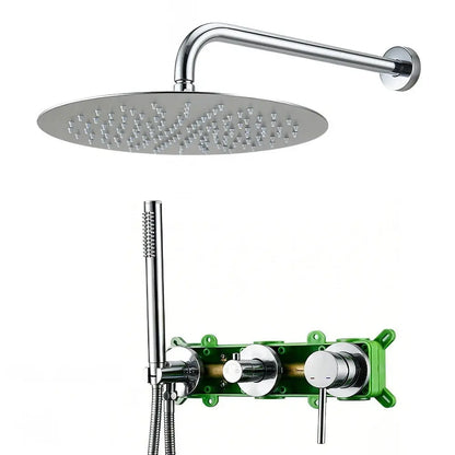 Colonne de douche encastrée chrome
