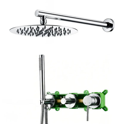 Colonne de douche encastrée chrome