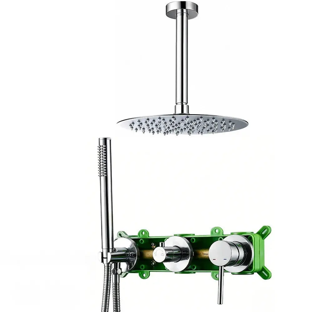 Colonne de douche encastrée chrome