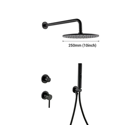Colonne de douche encastrée noir mat