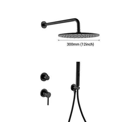 Colonne de douche encastrée noir mat