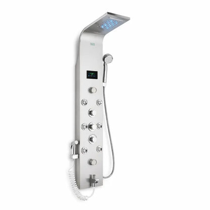 Colonne de douche hydromassante chrome