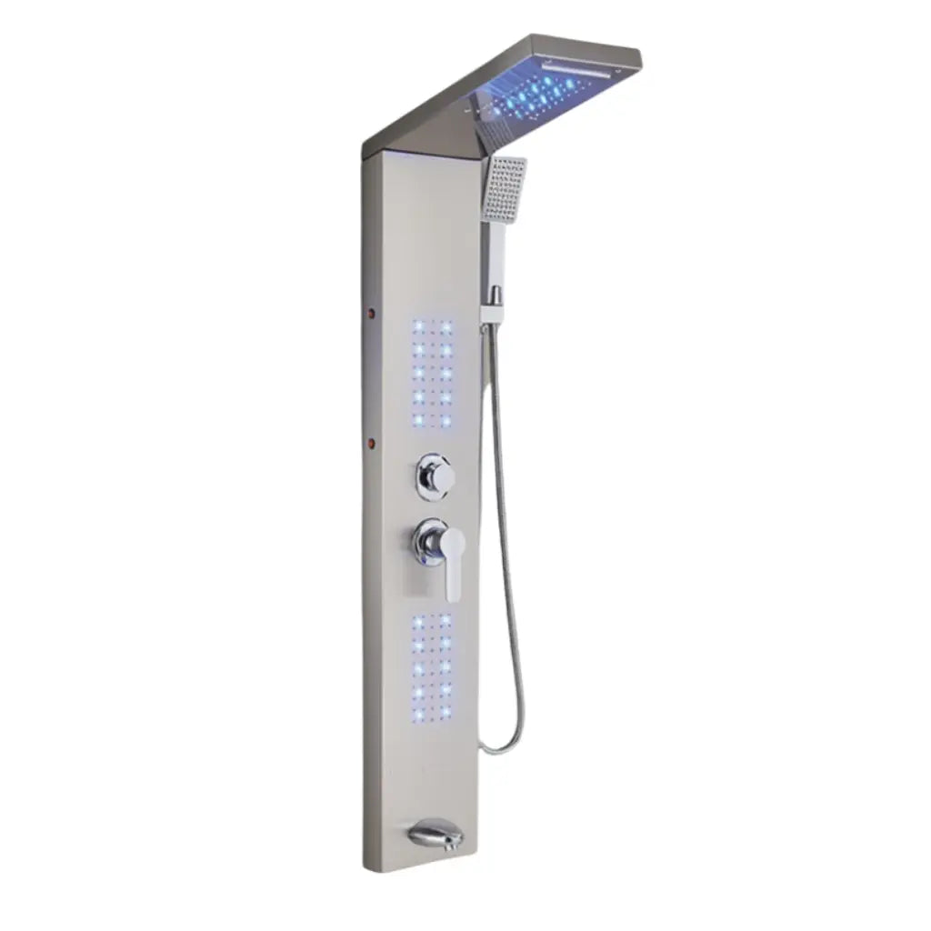 Colonne de douche hydromassante chrome
