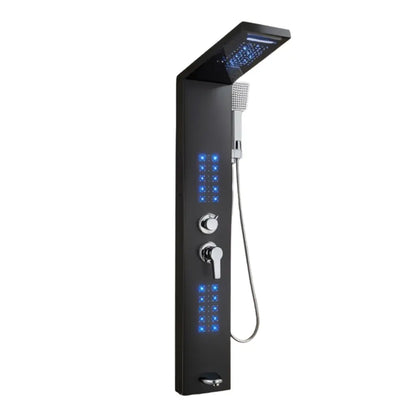 Colonne de douche hydromassante noir mat
