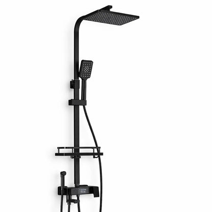 Colonne de douche thermostatique noir mat