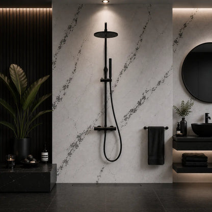 Colonne de douche thermostatique noir mat
