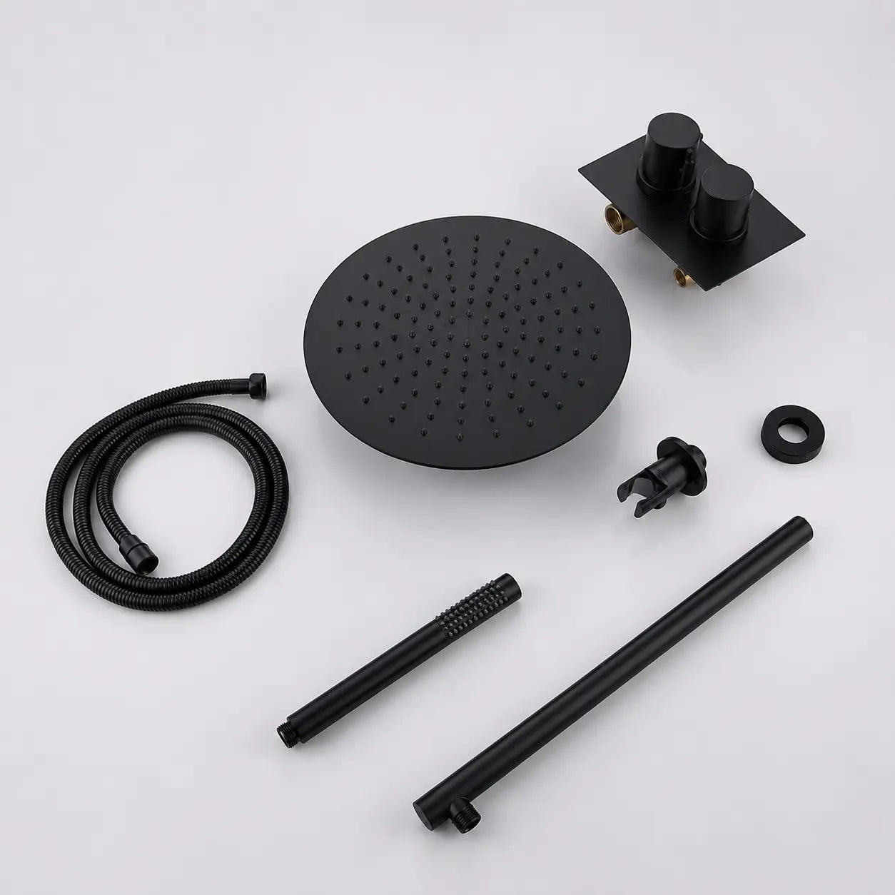 Colonne de douche encastrée noir mat