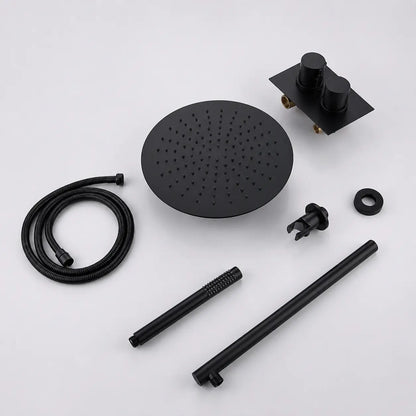 Colonne de douche encastrée noir mat