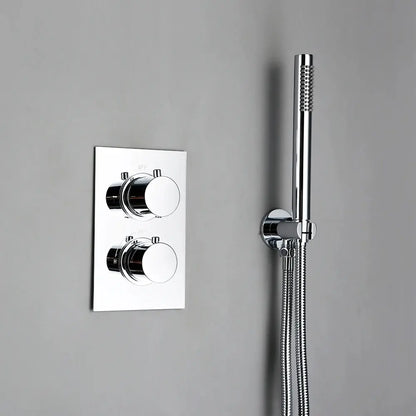 Colonne de douche encastrée chrome