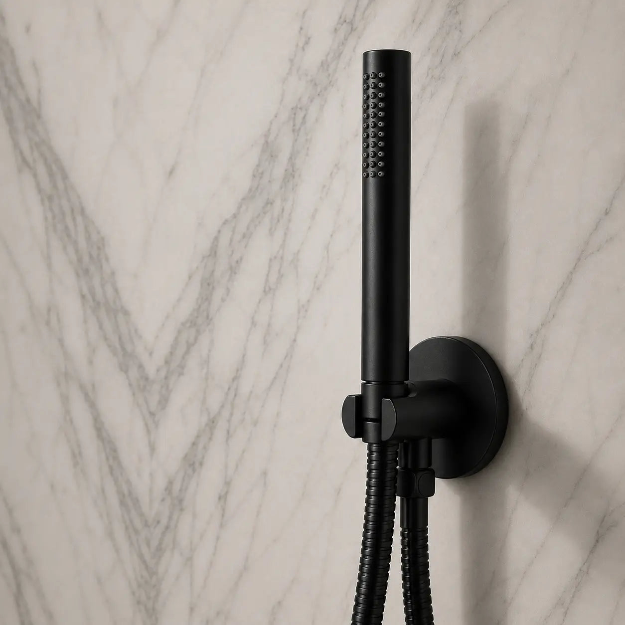 Colonne de douche encastrée noir mat