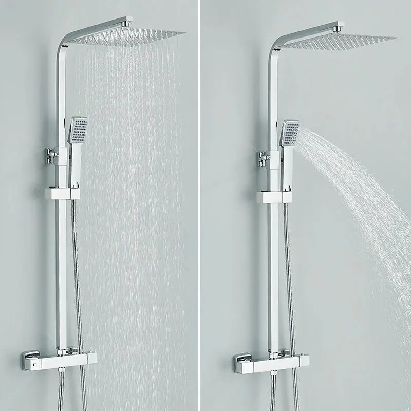 Colonne de douche thermostatique chrome