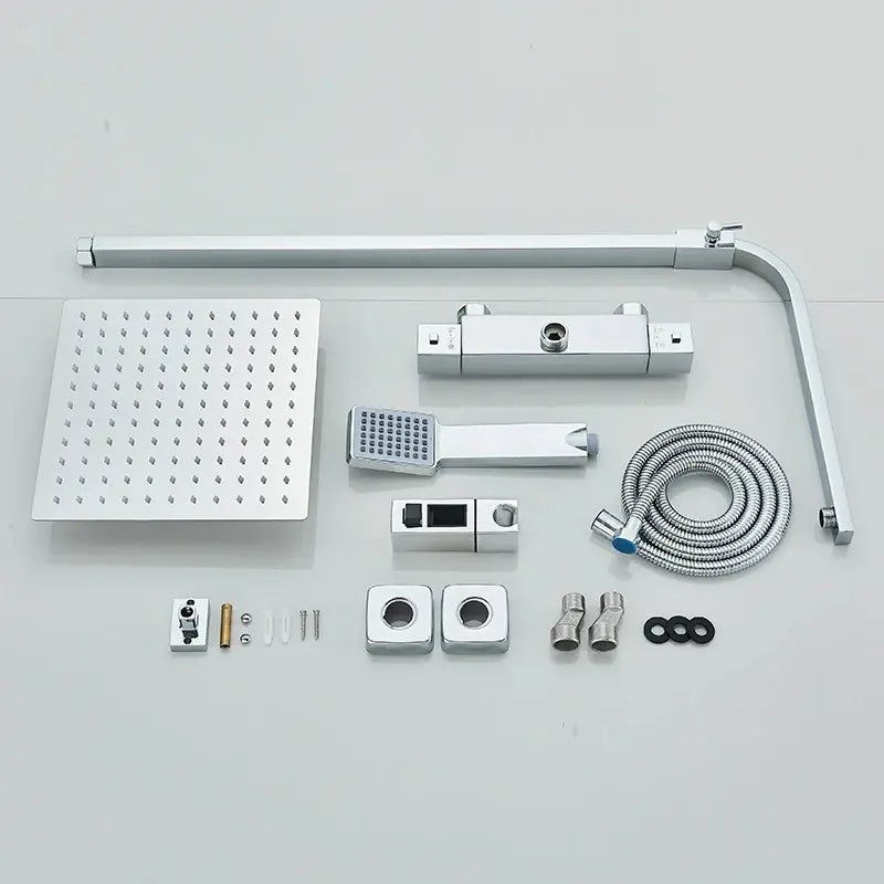 Colonne de douche thermostatique chrome