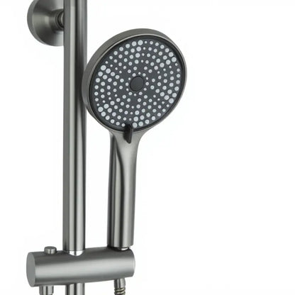 Colonne de douche thermostatique gris brossé