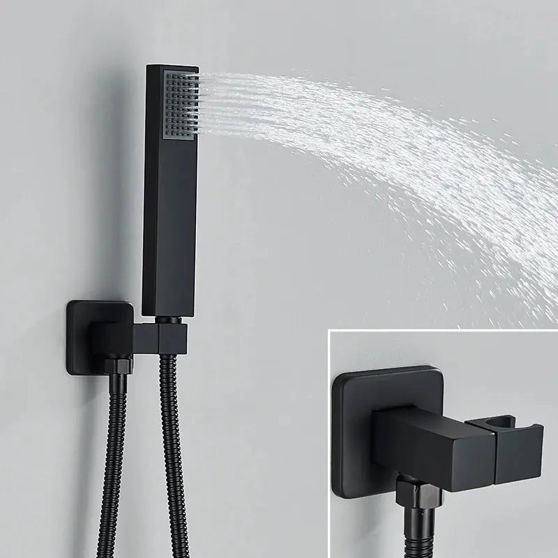 Colonne de douche encastrée noir mat