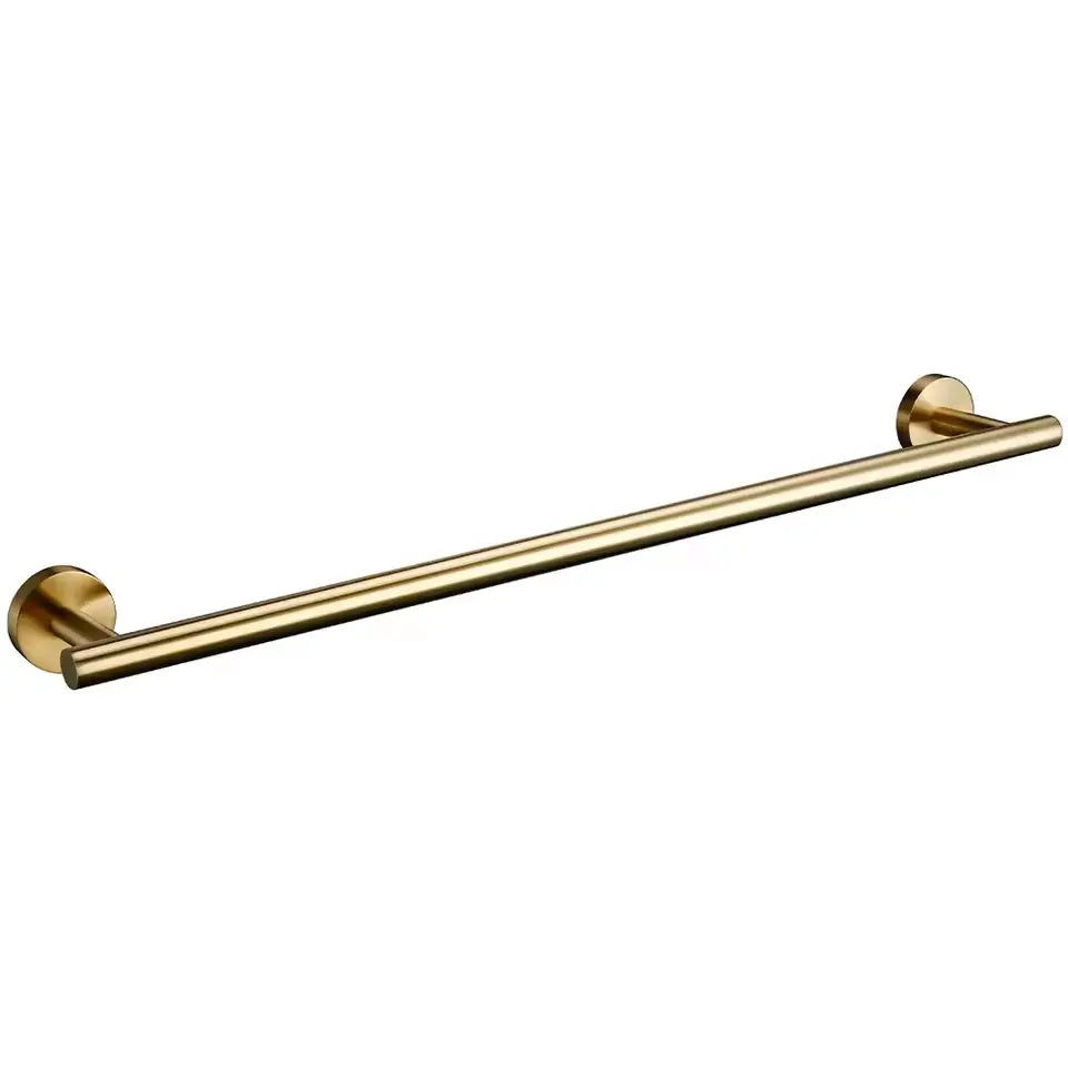 Porte-serviettes mural or brossé – acier inoxydable, barre 45 cm à fixation invisible