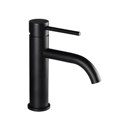 Robinet salle de bain noir mat – mitigeur lavabo inox à cartouche céramique