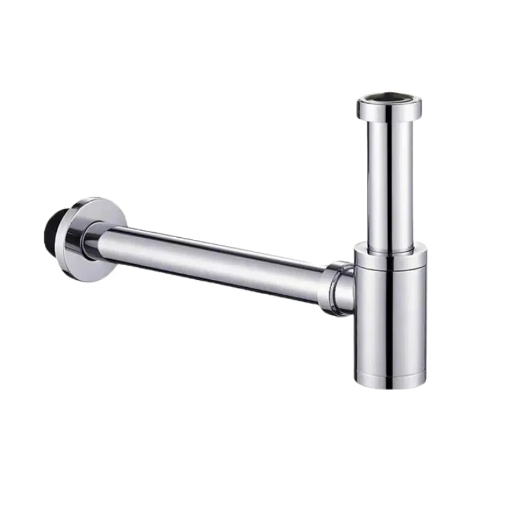 Siphon lavabo chrome – siphon bouteille en laiton, rallonge 45 cm