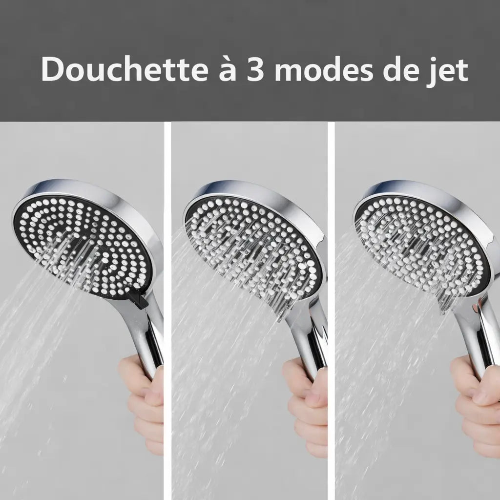 Colonne de douche thermostatique chrome